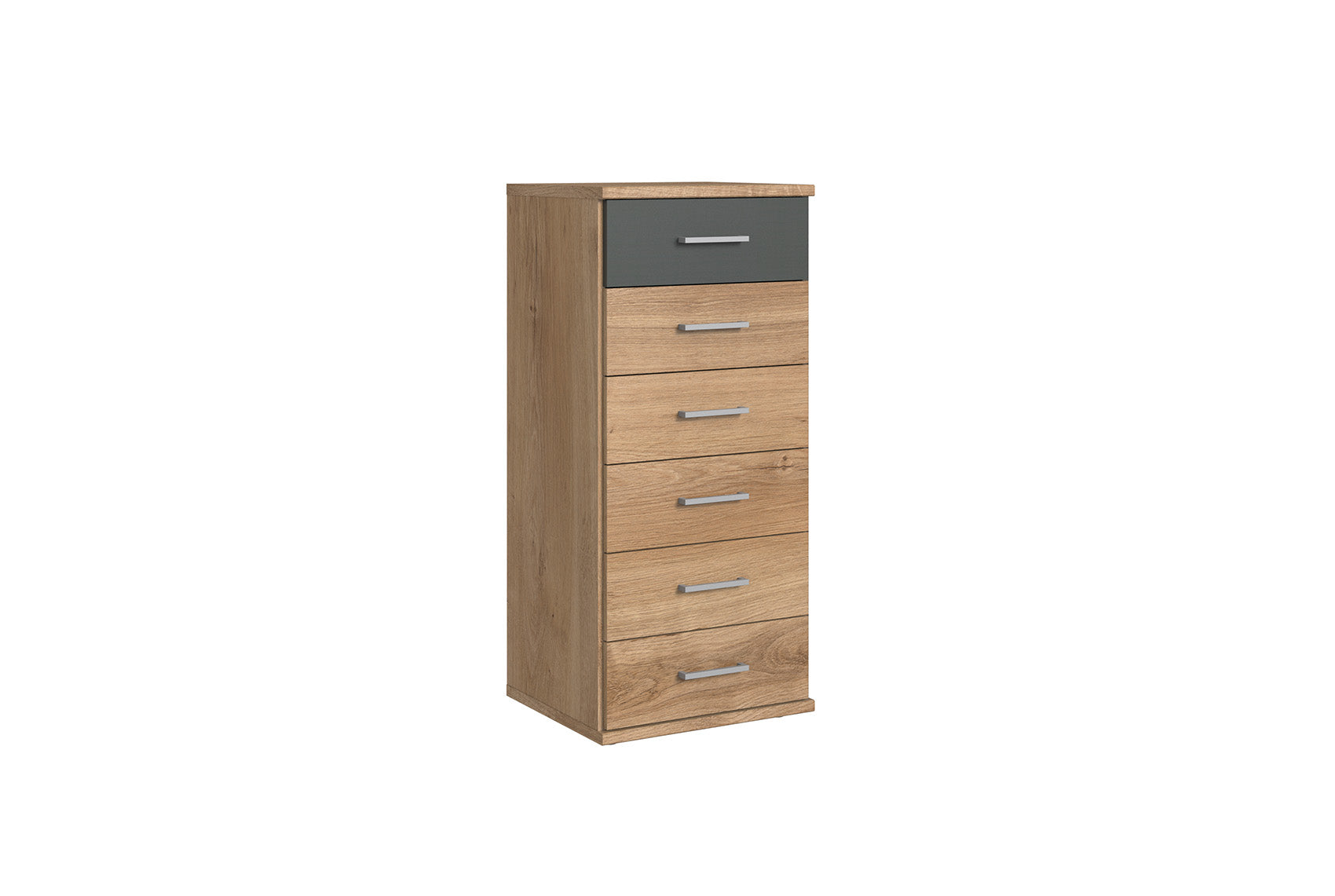 Wimex - Commode Click - 179318 - Chêne/Planches graphite - 46x106x40cm