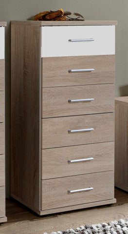 Wimex - Commode Click - 189318 - Chêne brut/Blanc - 46x106x40cm
