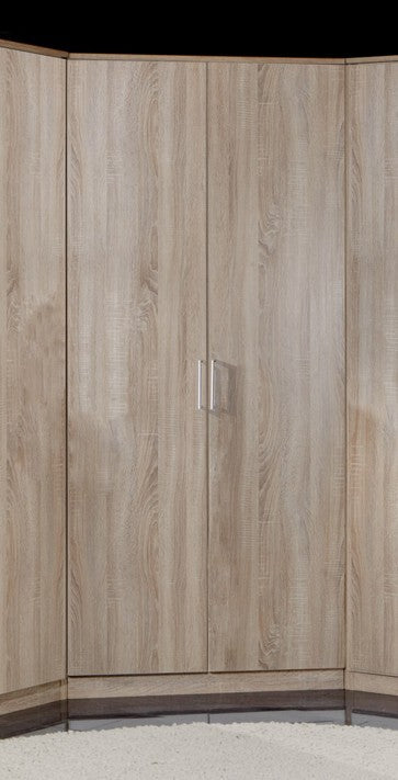 Wimex - Armoire Click - 189511 - Chêne brut/Blanc - 95x199x58cm