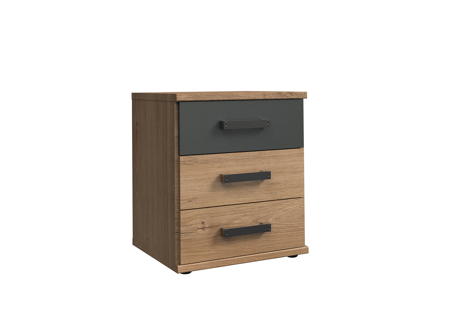 Wimex - Commode Liège - T25317 - Chêne/Planches graphite - 46x55x40cm
