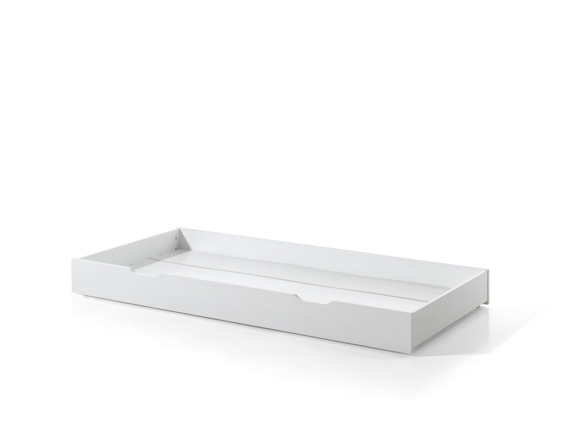 Wit DALLAS-bed (90x200) en bijhorend rolbed.