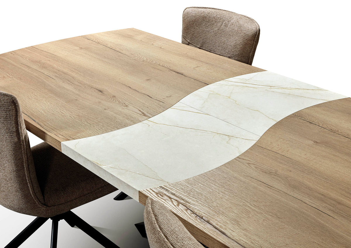 GBO - Eettafel Vincenzo - Ovaal Uittrekbaar - Omega-Poot - 200->240 x100cm