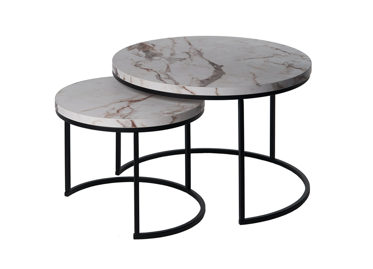 Meubar - Ensembles table/chaises Duo Moon K670 KCAL - 455-385 cm
