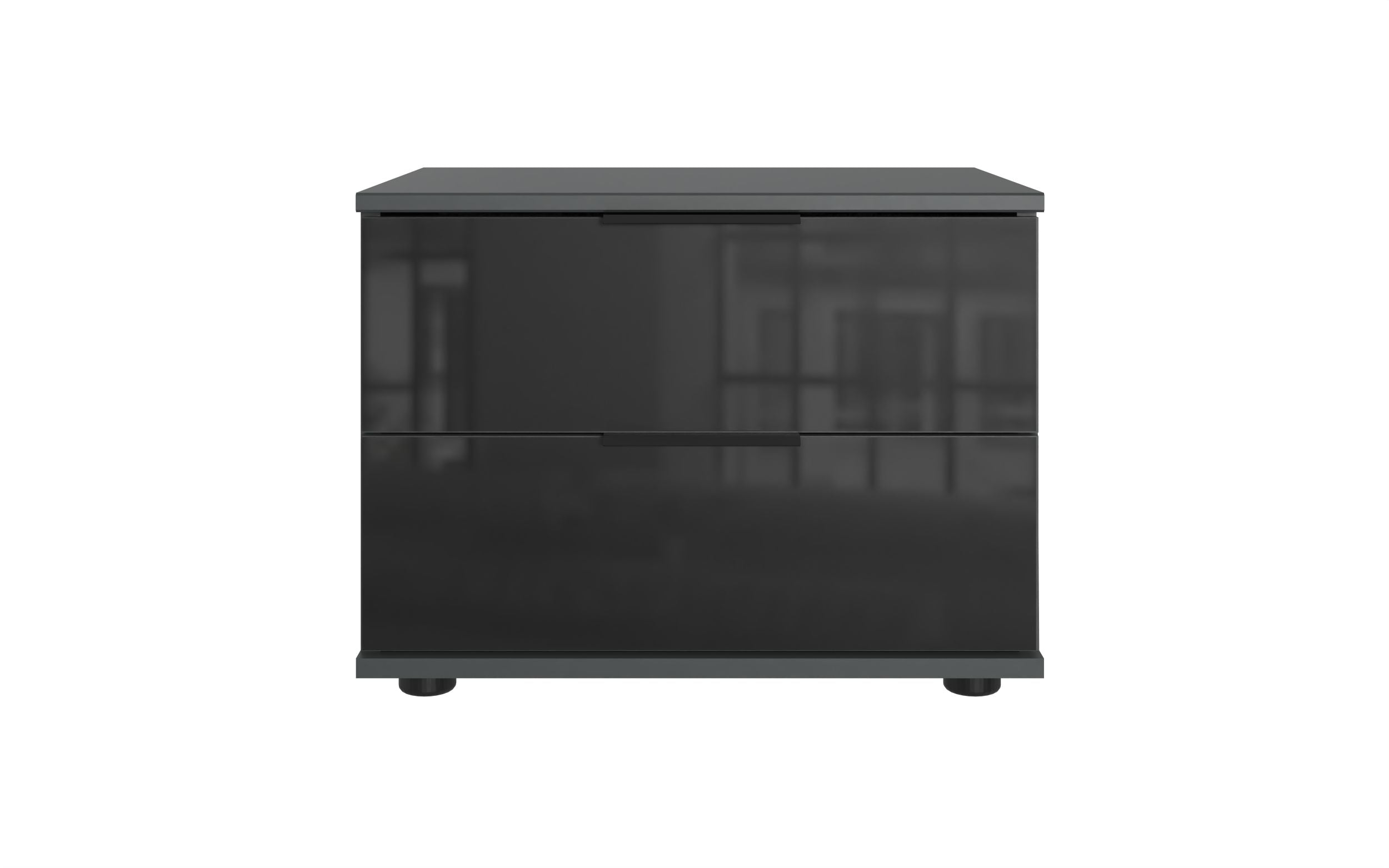 Wimex - Nachtkastje (laag) Danzig - D25697 - Grafiet/Zwart - 52x40x38cm
