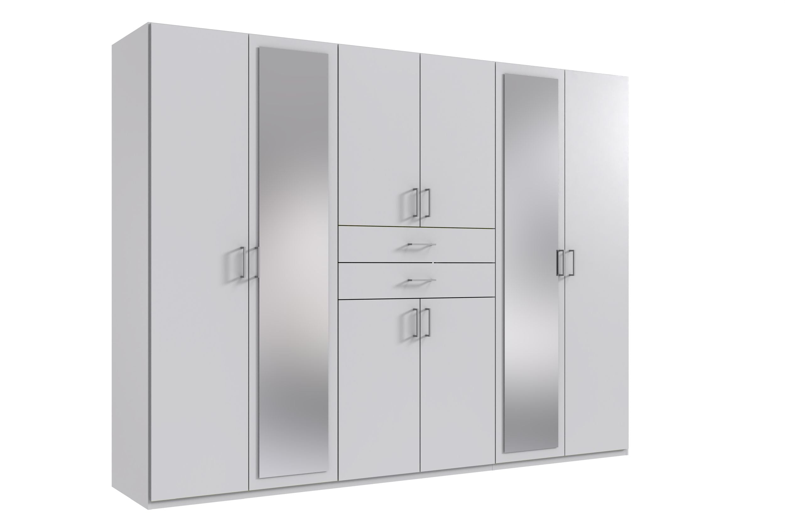 Wimex - Kleerkast Diver - 453548 - Wit - 270x208x58cm