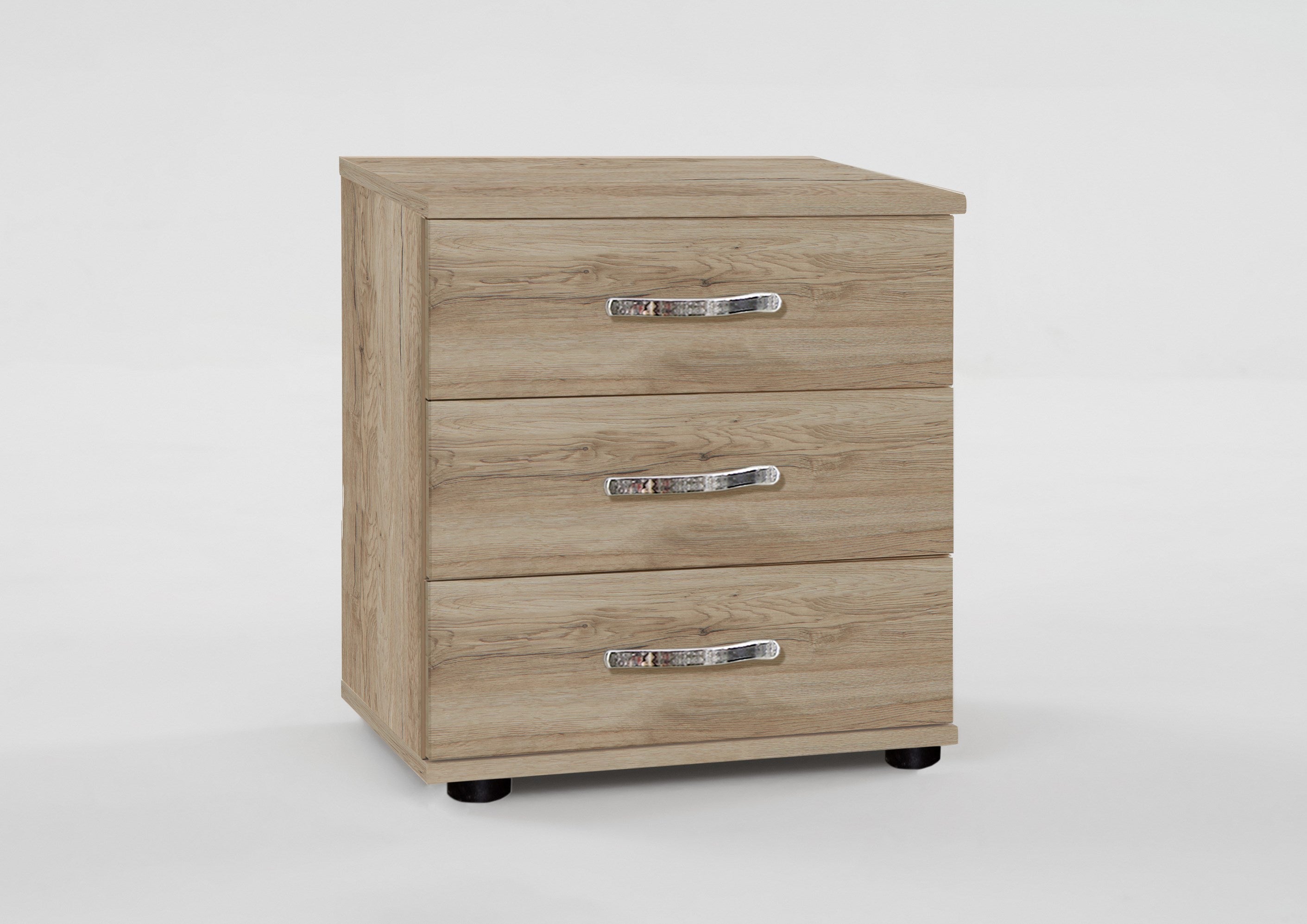 Wimex - Commode Duo - 064317 - Chêne San Remo/Chrome - 46x58x40cm