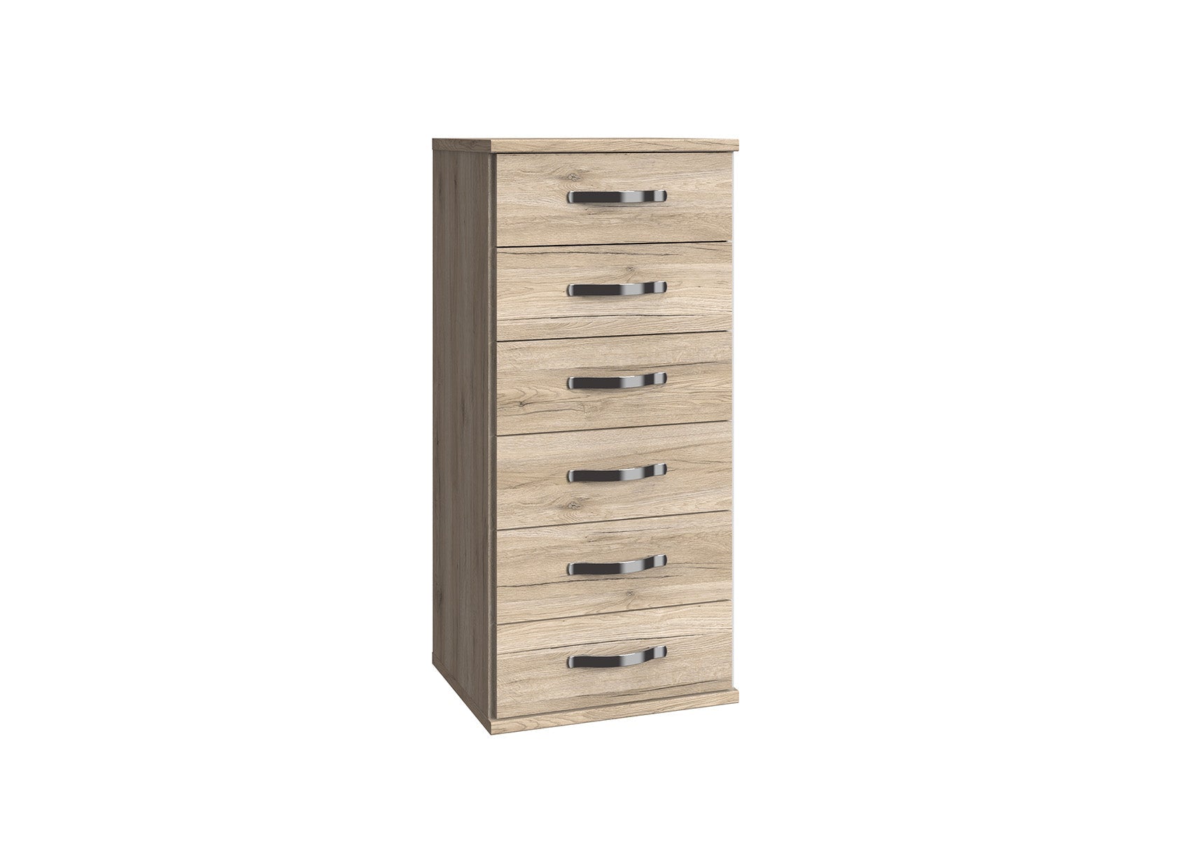 Wimex - Commode Duo - 064318 - Chêne San Remo/Chrome - 46x106x40cm
