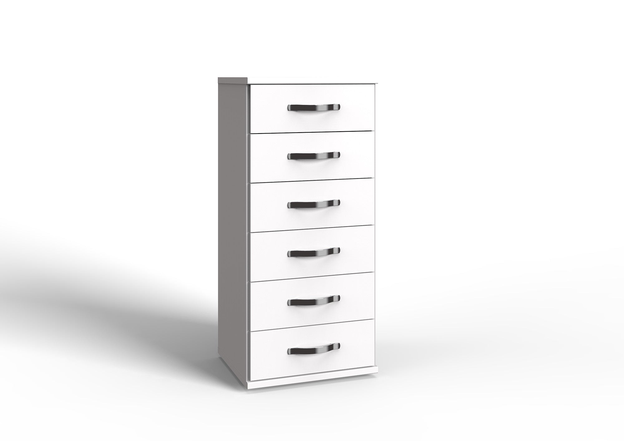 Wimex - Commode Duo - 078318 - Blanc/Chrome - 46x106x40cm