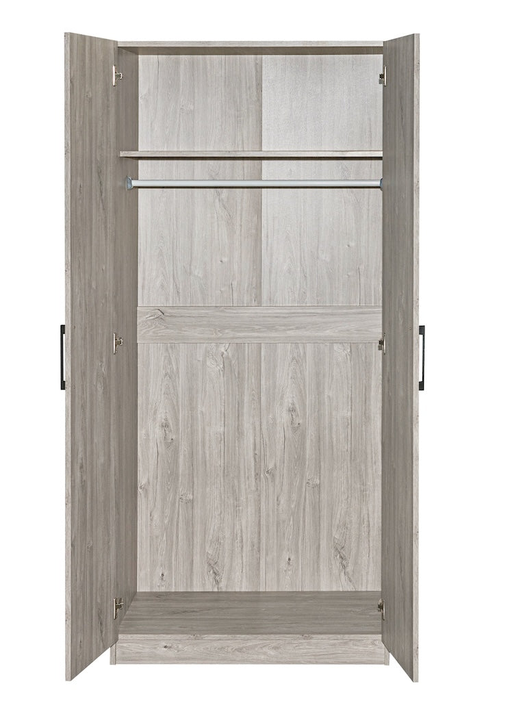 TYC - Kleerkast 2D Orfeo - New Grey Oak - 80x180x50cm