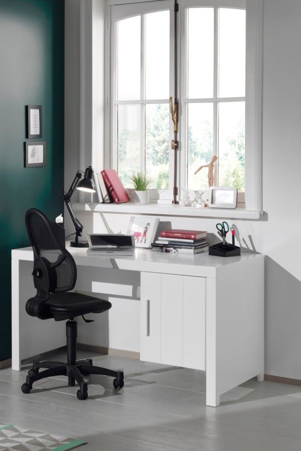 Vipack - Bureau ERIK - Blanc - 137x72x76 cm