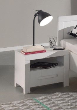 Vipack - Nachtkastje ERIK - Wit - 50x39x42 cm