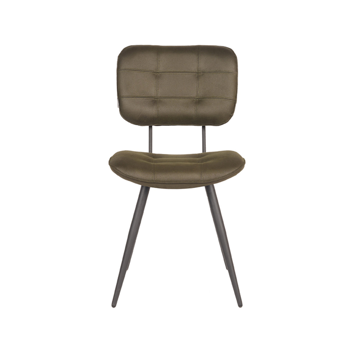 LABEL51 Eetkamerstoel Gus - Army green - Microfiber