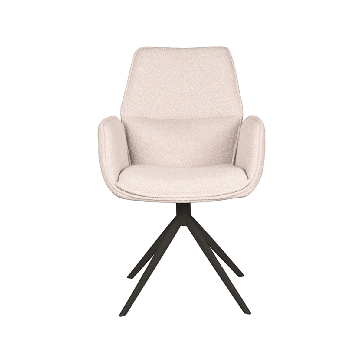 LABEL51 Eetkamerstoel Mellow - Naturel - Boucle