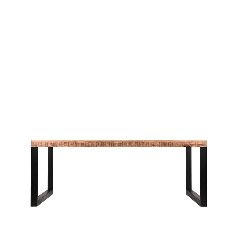 LABEL51 Eetkamertafel Glasgow - Rough - Mangohout - 200x90 cm