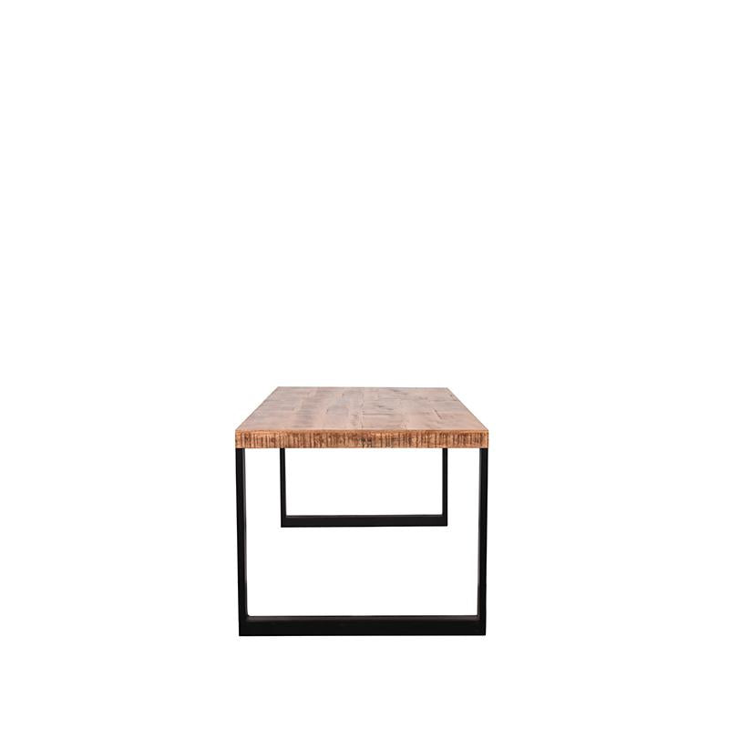 LABEL51 Eetkamertafel Glasgow - Rough - Mangohout - 200x90 cm