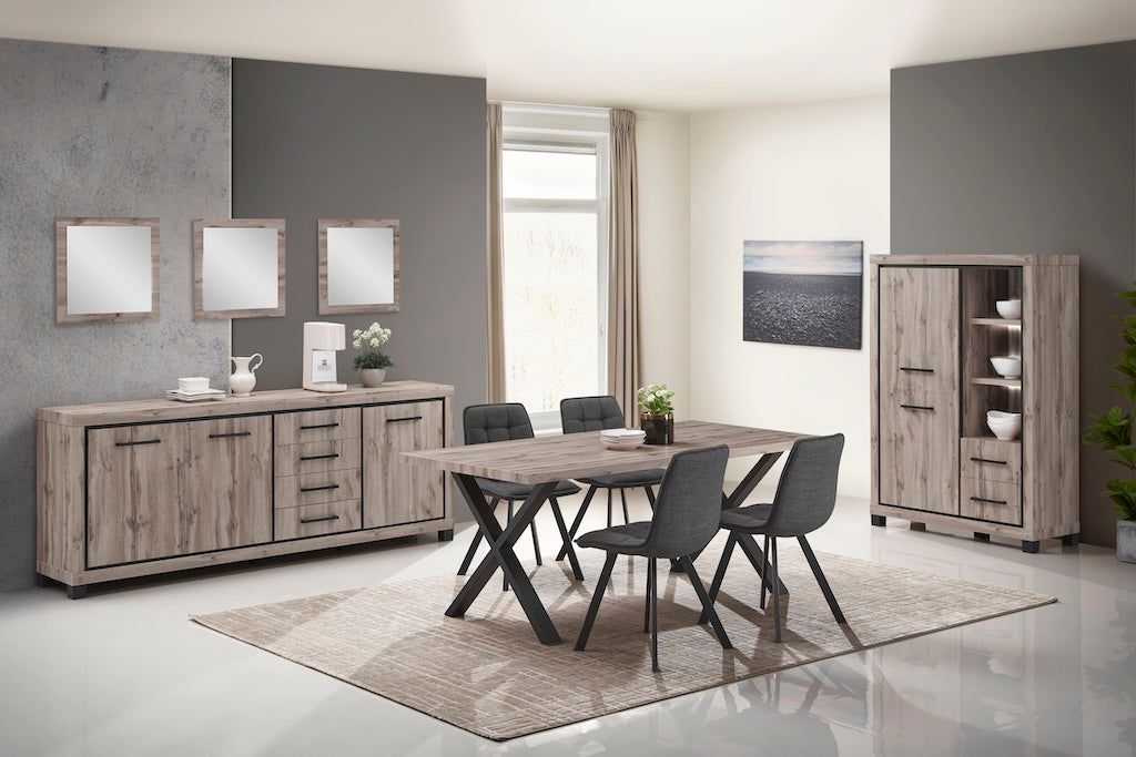 TYC - Salle à manger Ottawa - Ensemble 3 mcx - Chêne foncé