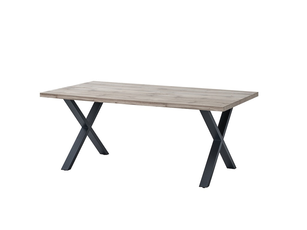 TYC - Tafel 2m20 X-poot Olivier - Canada Oak - 220x75x95cm