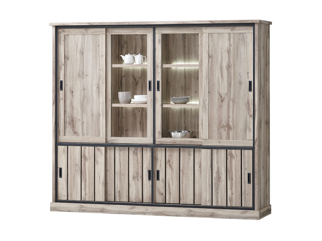 TYC - Living Vitrine Oriana - Canada Oak - 238,5x205x46cm