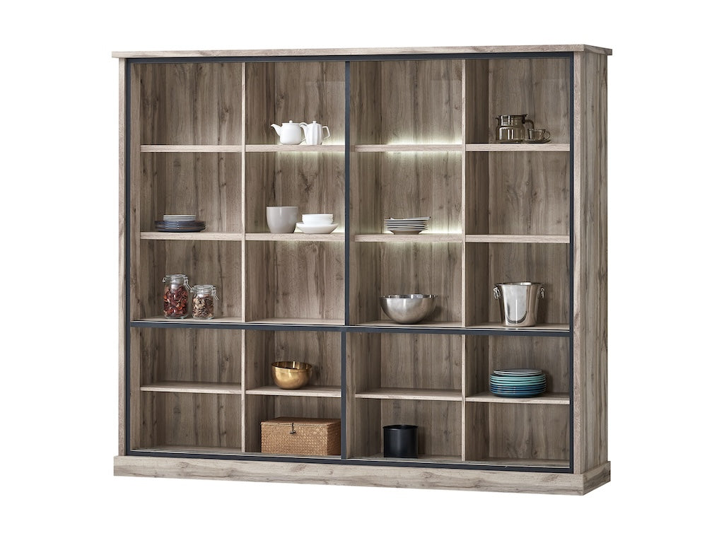 TYC - Living Vitrine Oriana - Canada Oak - 238,5x205x46cm