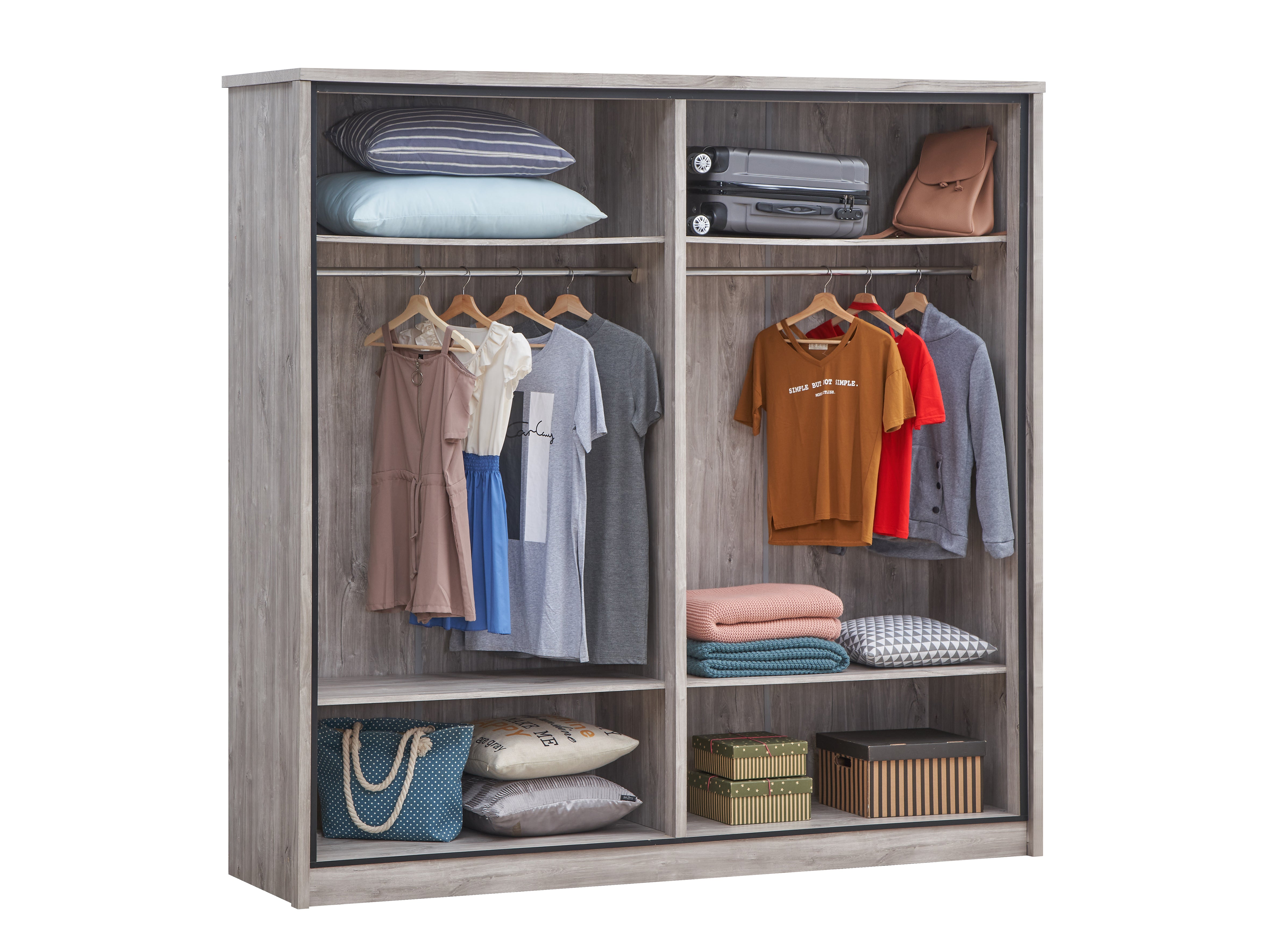 TYC - Slaapkamer Oona - 4-delige set - New grey oak