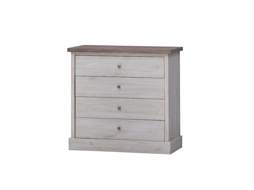TYC - Commode 4 lades Odette - White Oak - 85x82x46cm