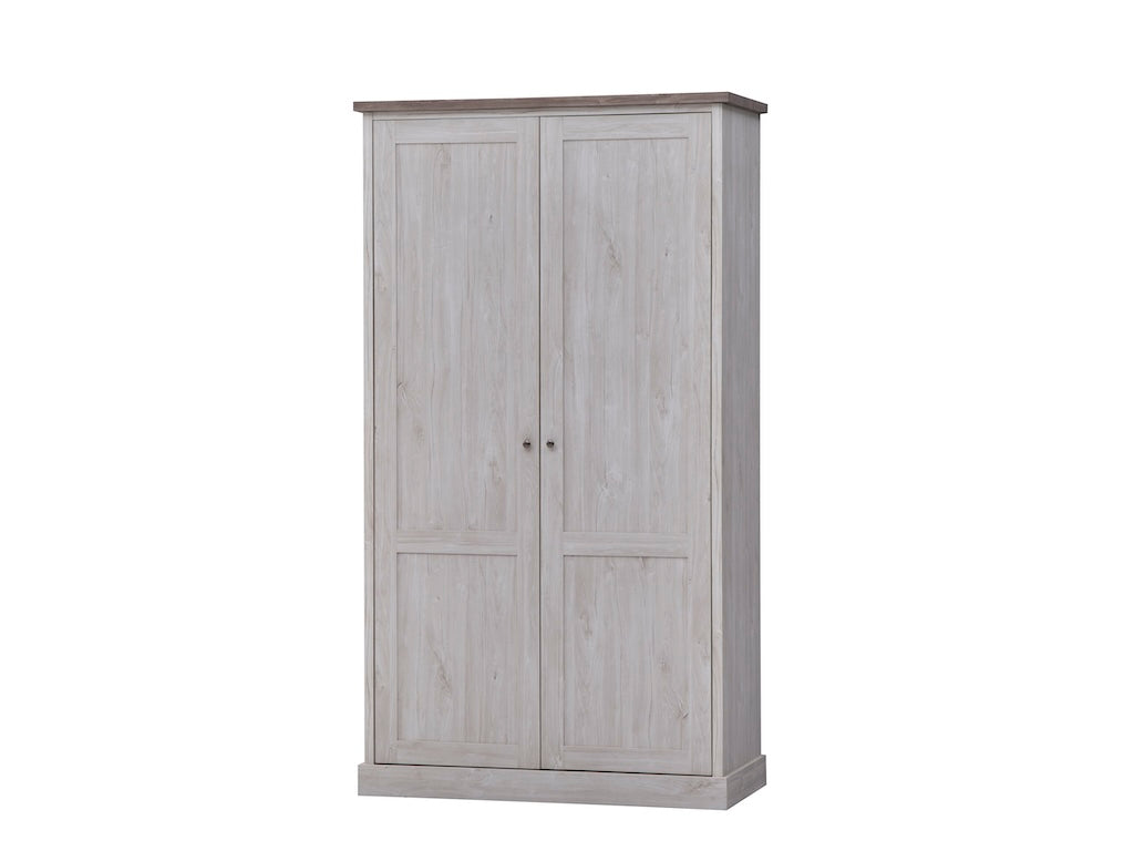 TYC - Kleerkast 2 deuren Odette - White Oak - 118x214x58cm