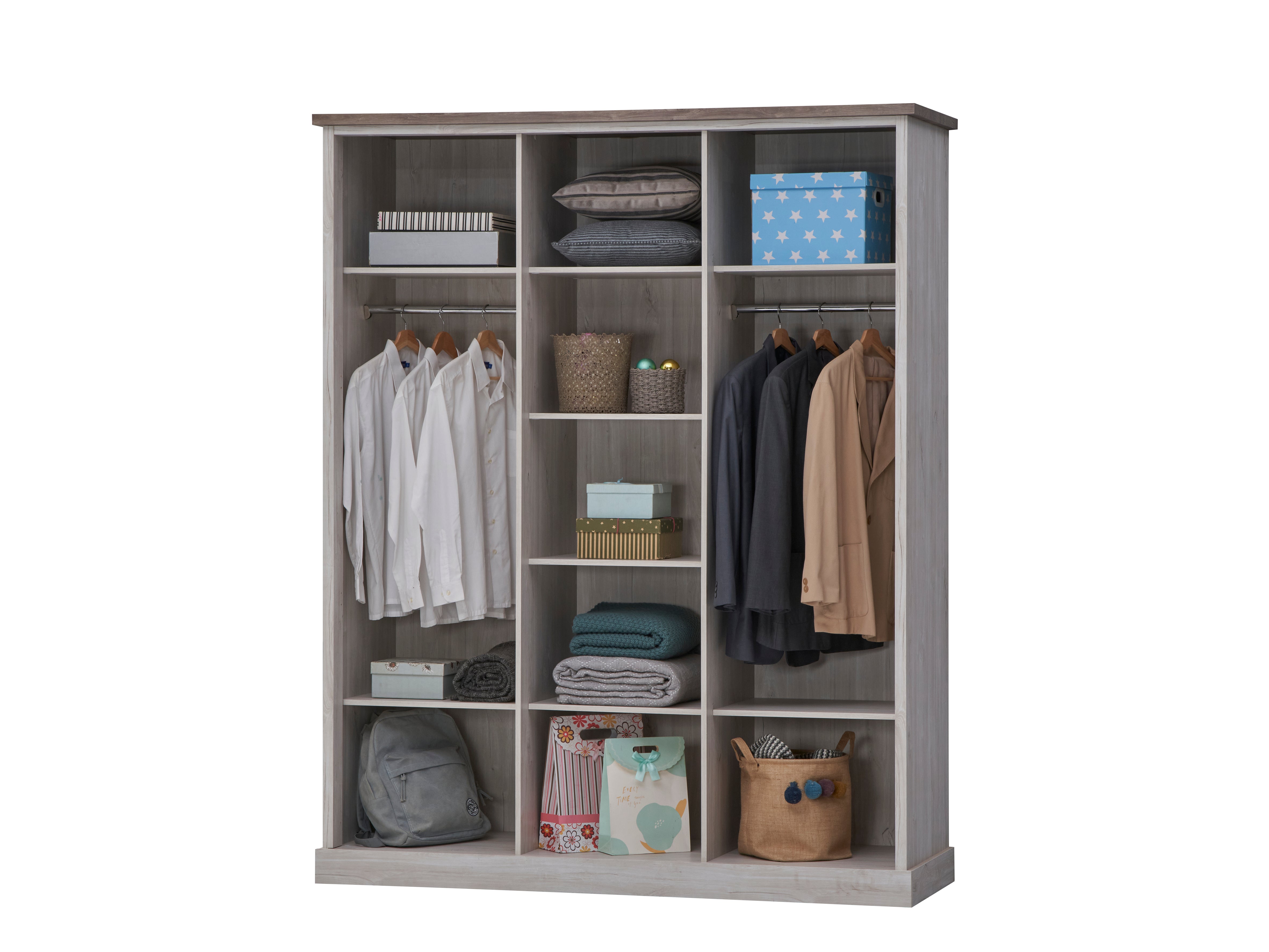 TYC - Kleerkast 3 deuren Odette - White Oak - 172x214x58cm