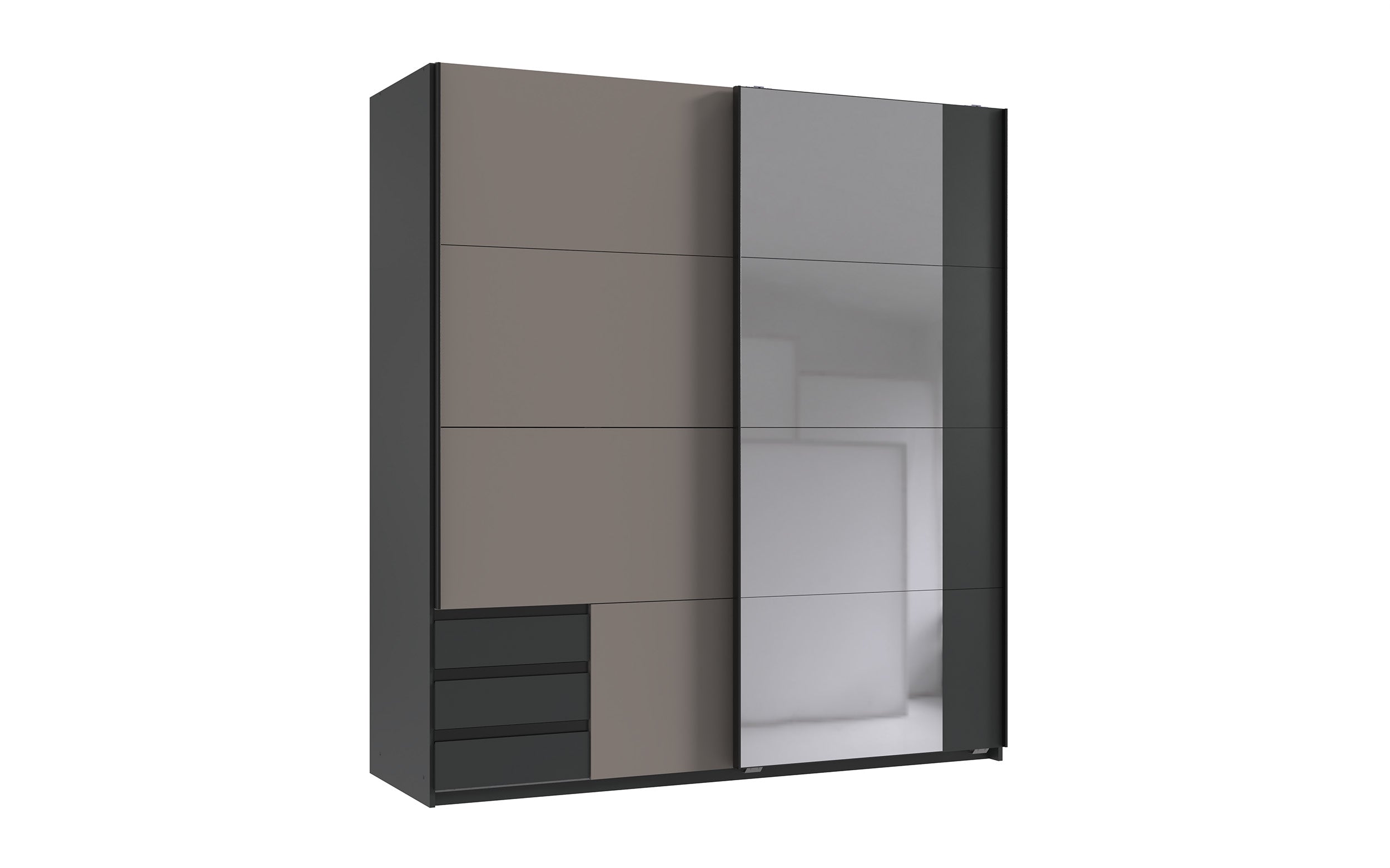 Wimex - Kleerkast Emden - X56776 - Grafiet - 179x198x65cm