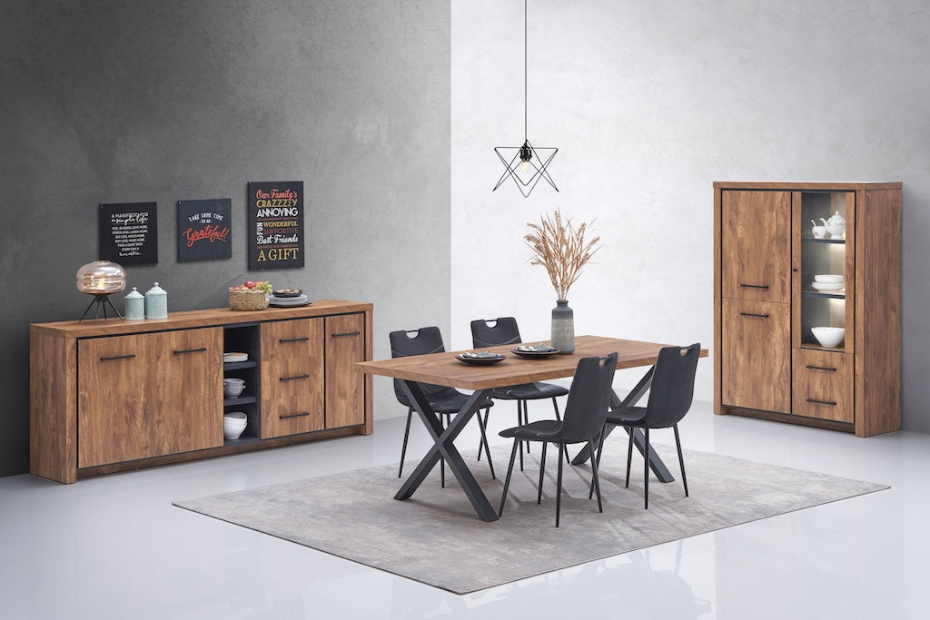 TYC - Salle à manger Olympia - Ensemble 3 pièces - Chêne Gris