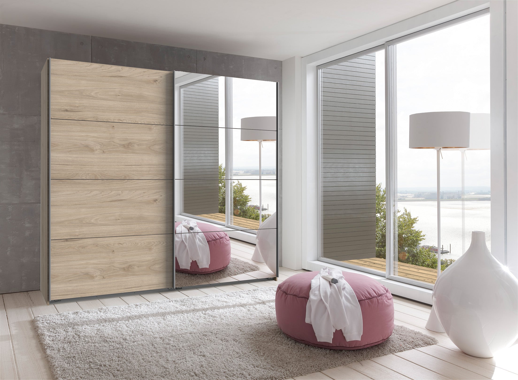 Wimex - Kleerkast Ernie - 421791 - Hickory Eik - 225x208x65cm