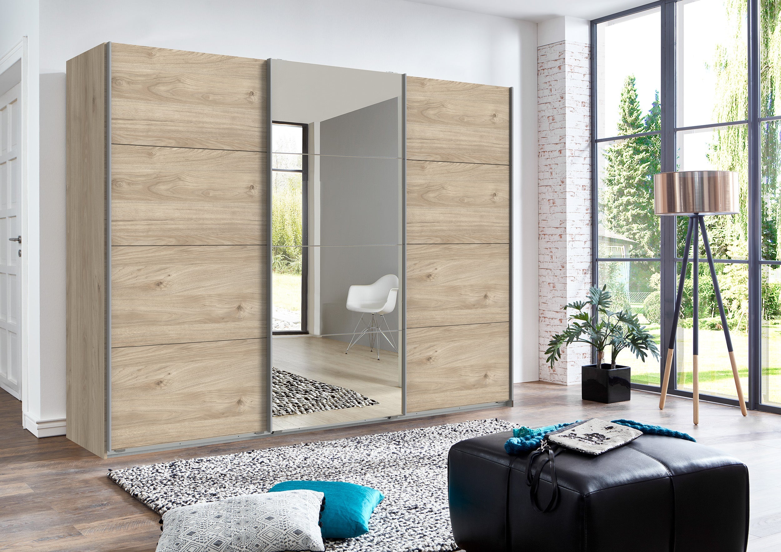 Wimex - Kleerkast Ernie - 421796 - Hickory Eik - 270x208x65cm