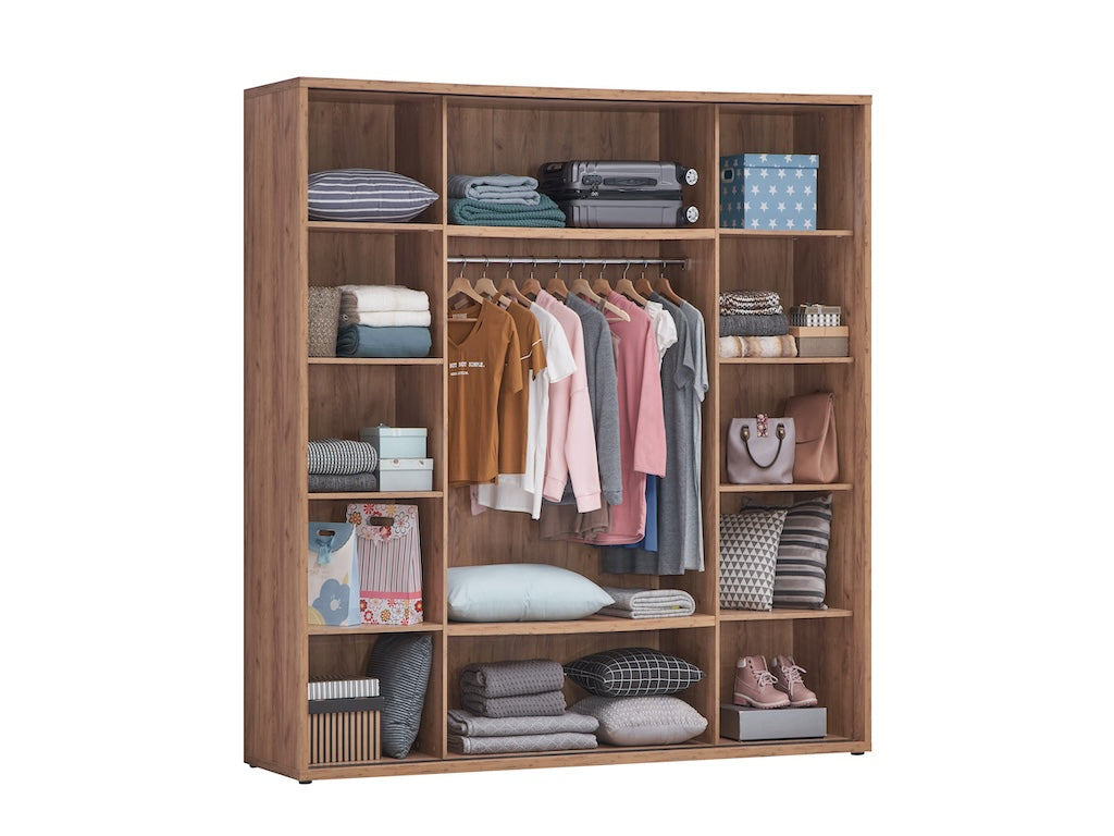 TYC - Kleerkast schuifdeuren 2m00 Orenda - French Oak - 200x214x60cm