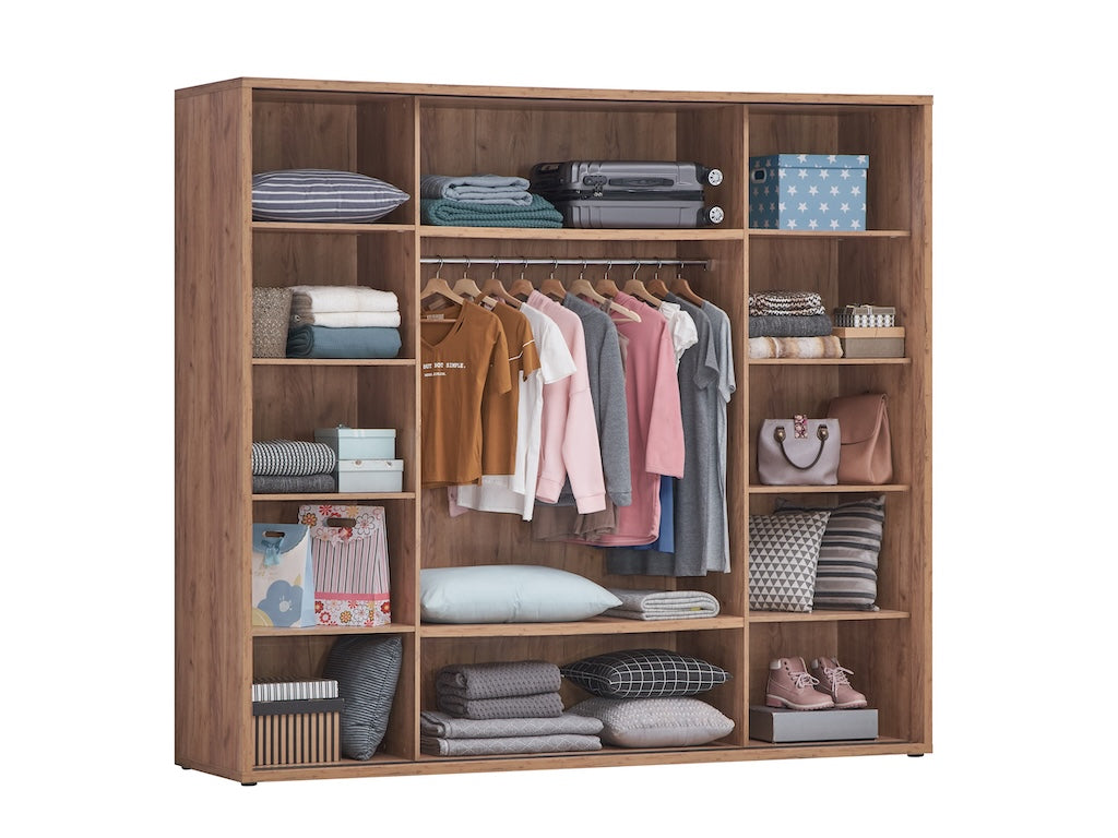 TYC - Kleerkast schuifdeuren 2m40 Orenda - French Oak - 240x214x60cm