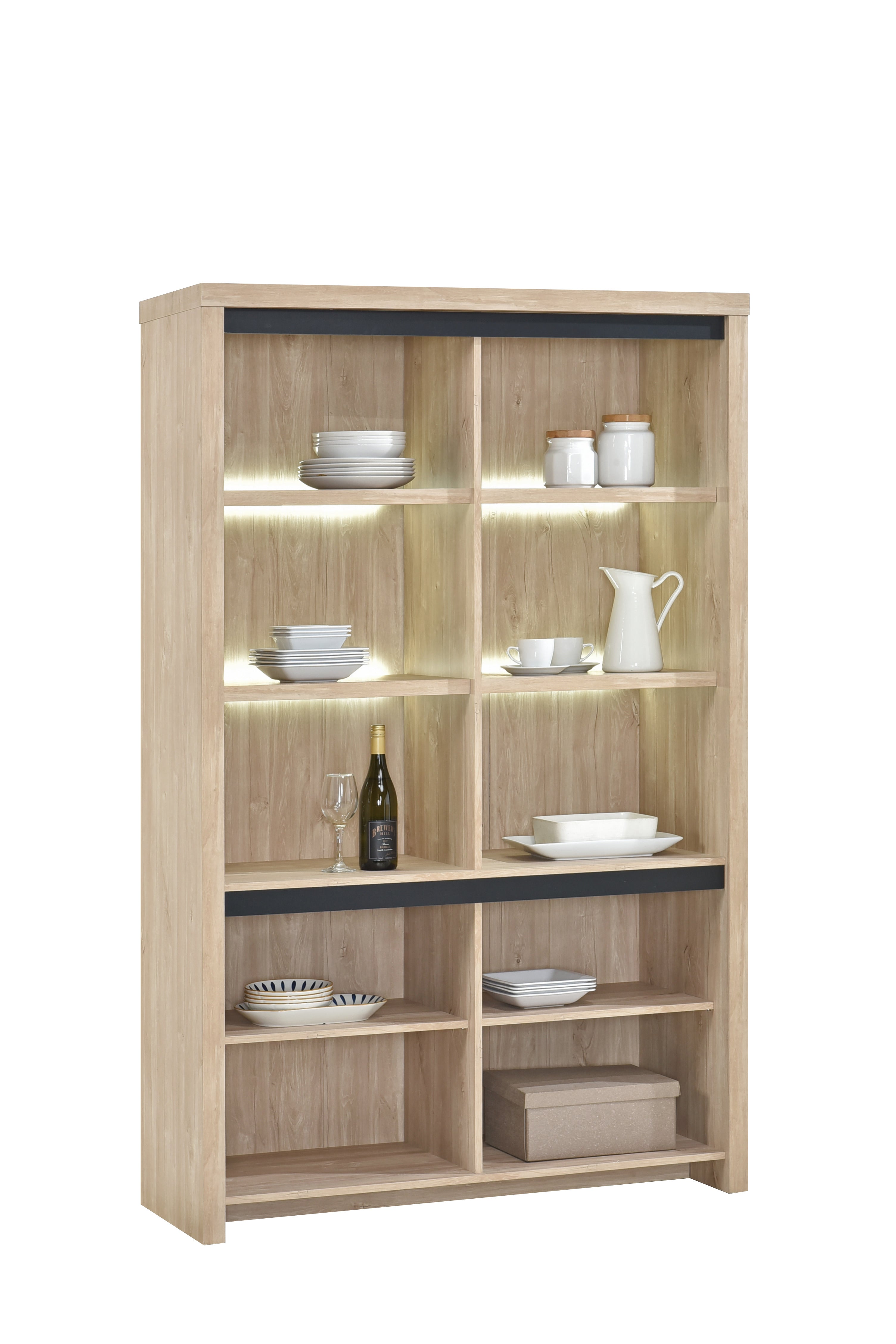 TYC – Vitrine Orelia – 2 portes vitrées – h190 x l120 x p45 cm
