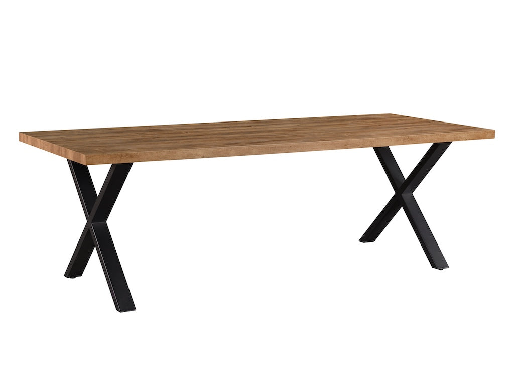 TYC - SalonTafel X-poot Omero  - Industrail Oak - 130x45x65cm