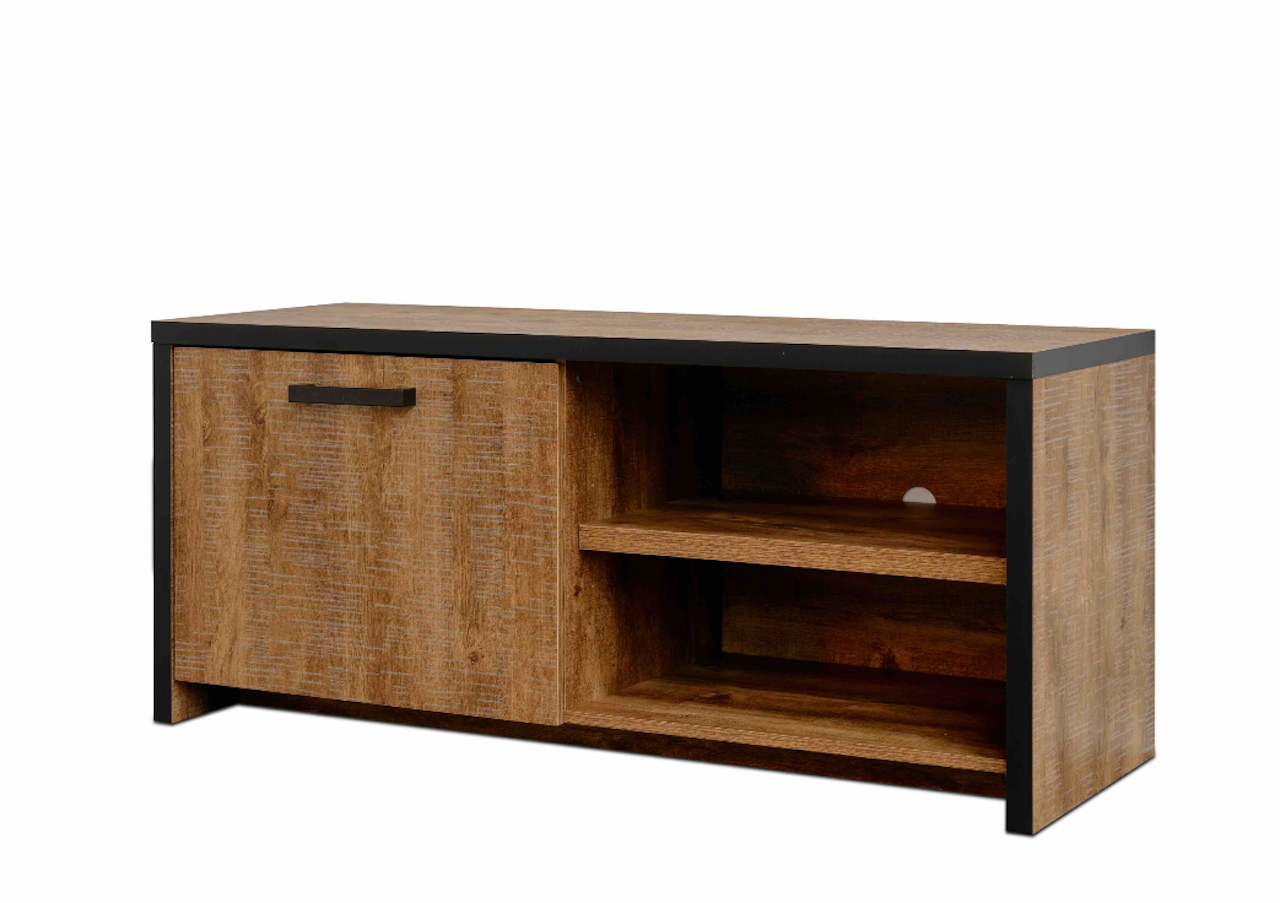 TYC - Tv meubel 1D Odelinde - Industrial Oak - 126x55x45cm
