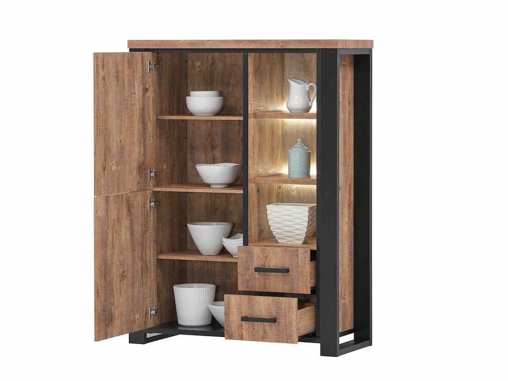 TYC - Barkast Osbert - Industrial Oak - 120x160x45cm