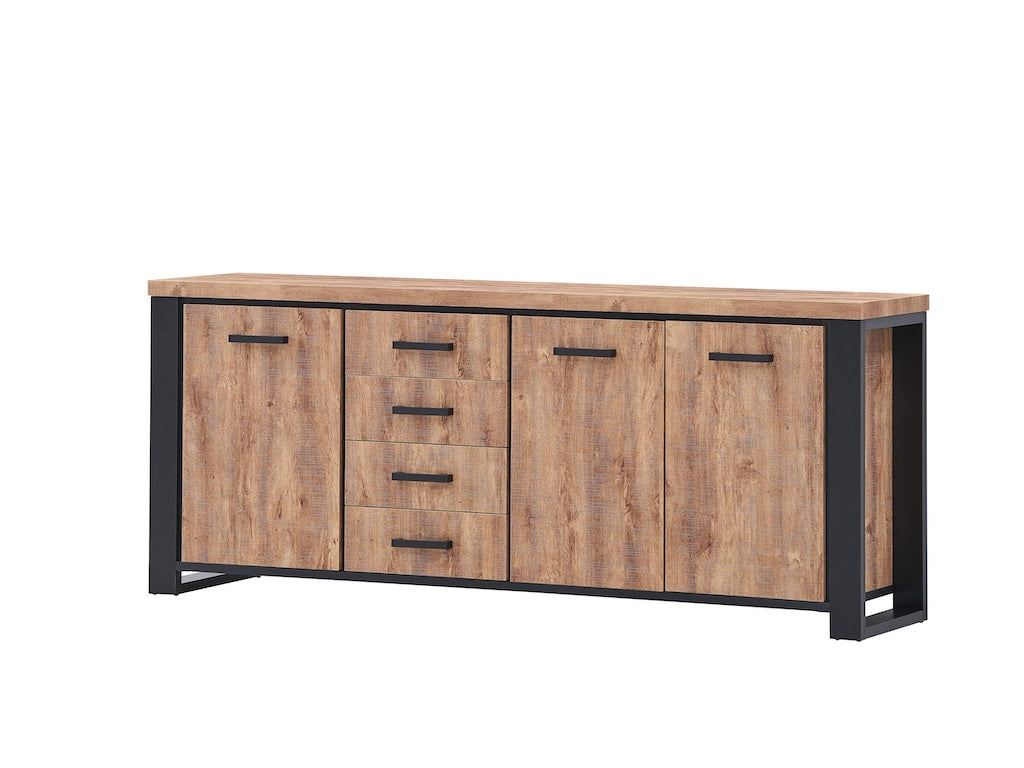 TYC - Dressoir Osbert - Industrial Oak - 225x90x45cm
