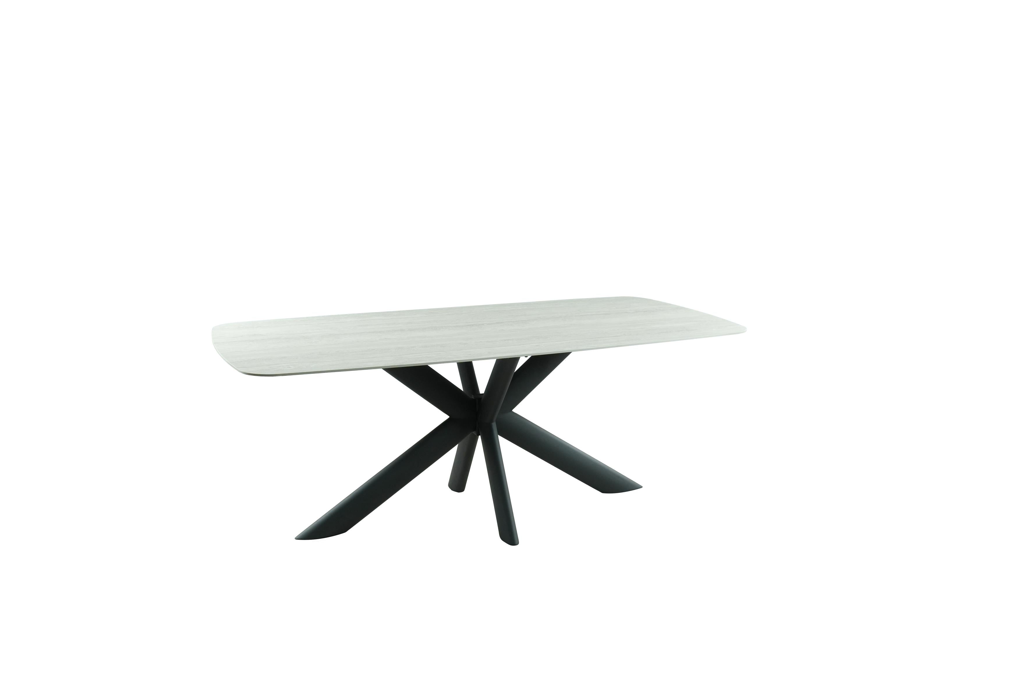 GBO - Tafel TF2507 - Afgerond - 12 mm massieve keramiek - 220 x 100 x 76 cm