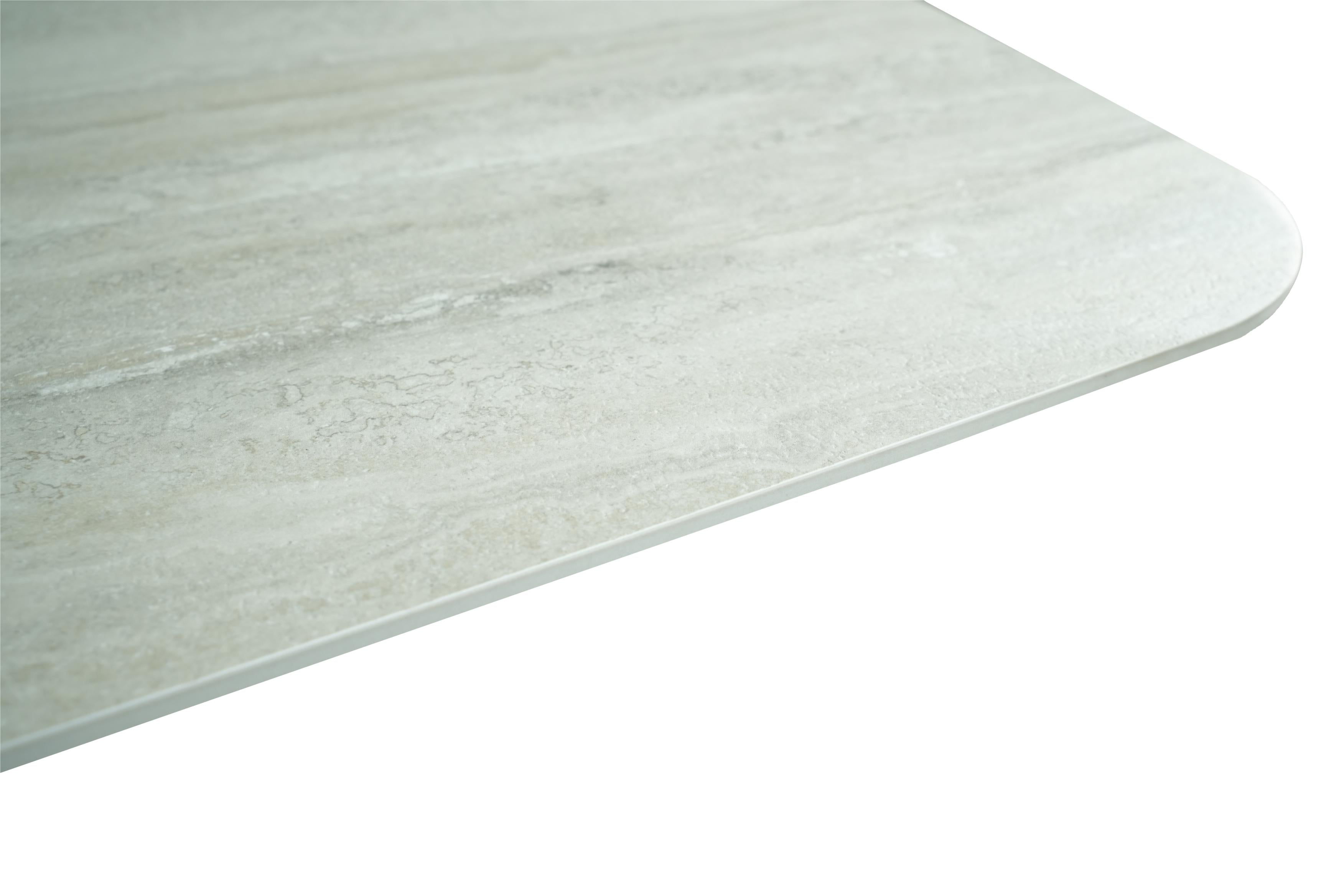 GBO - Tafel TF2507 - Afgerond - 12 mm massieve keramiek - 220 x 100 x 76 cm