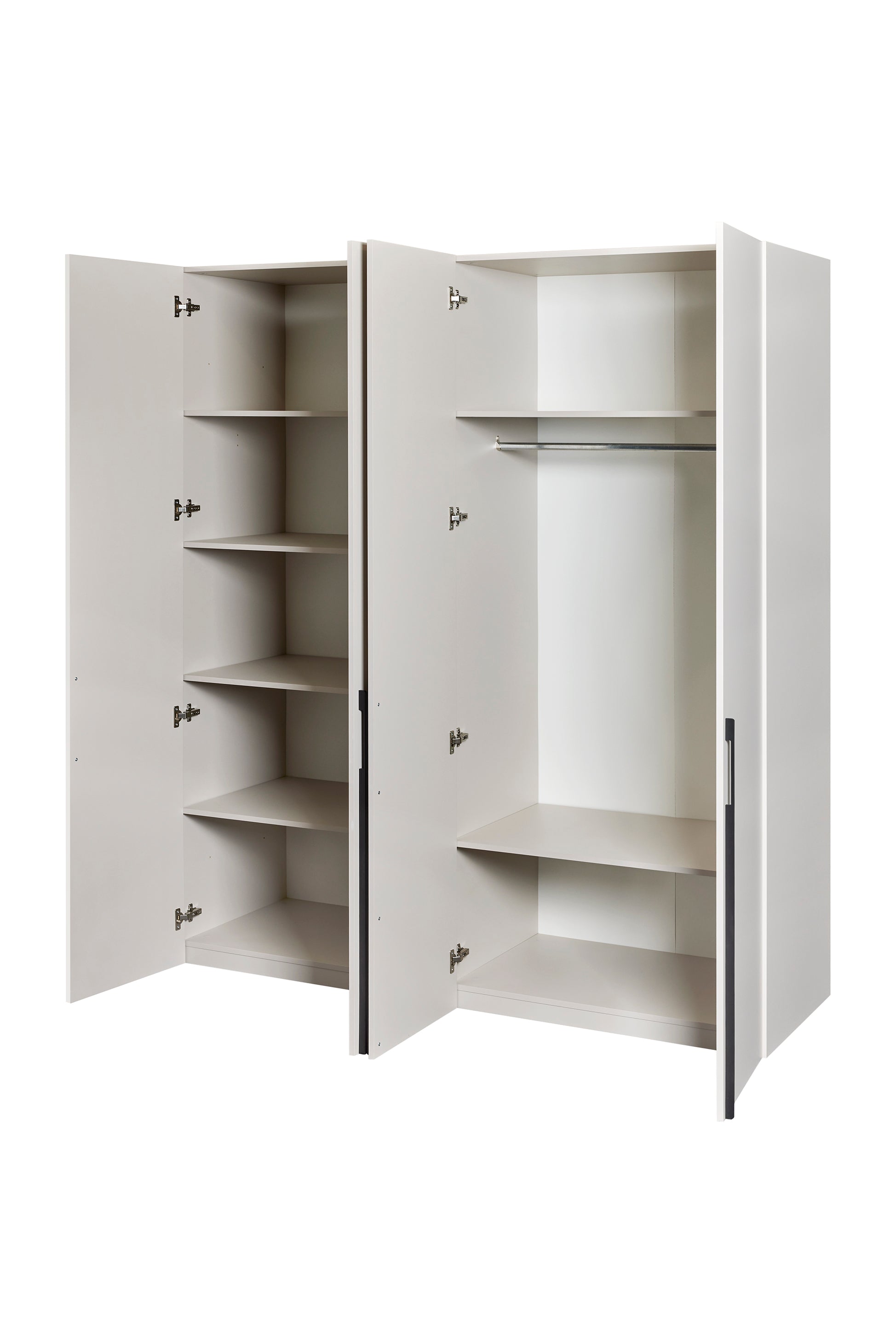 GBO - Armoire Acaccia – 4 portes - 181x208x58 cm - en coloris Cachemire