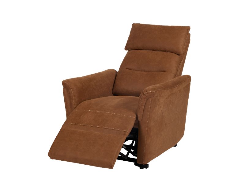 GBO - Relaxzetel Mayenne - Stof Cognac - 75x105x92cm