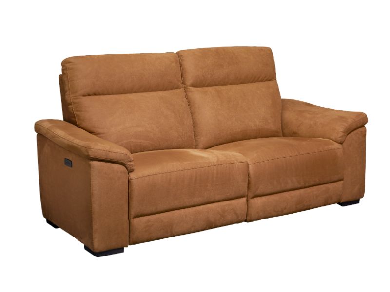 GBO - 3 zit relax electrisch  Mirabel - Stof Cognac - 200x102cm