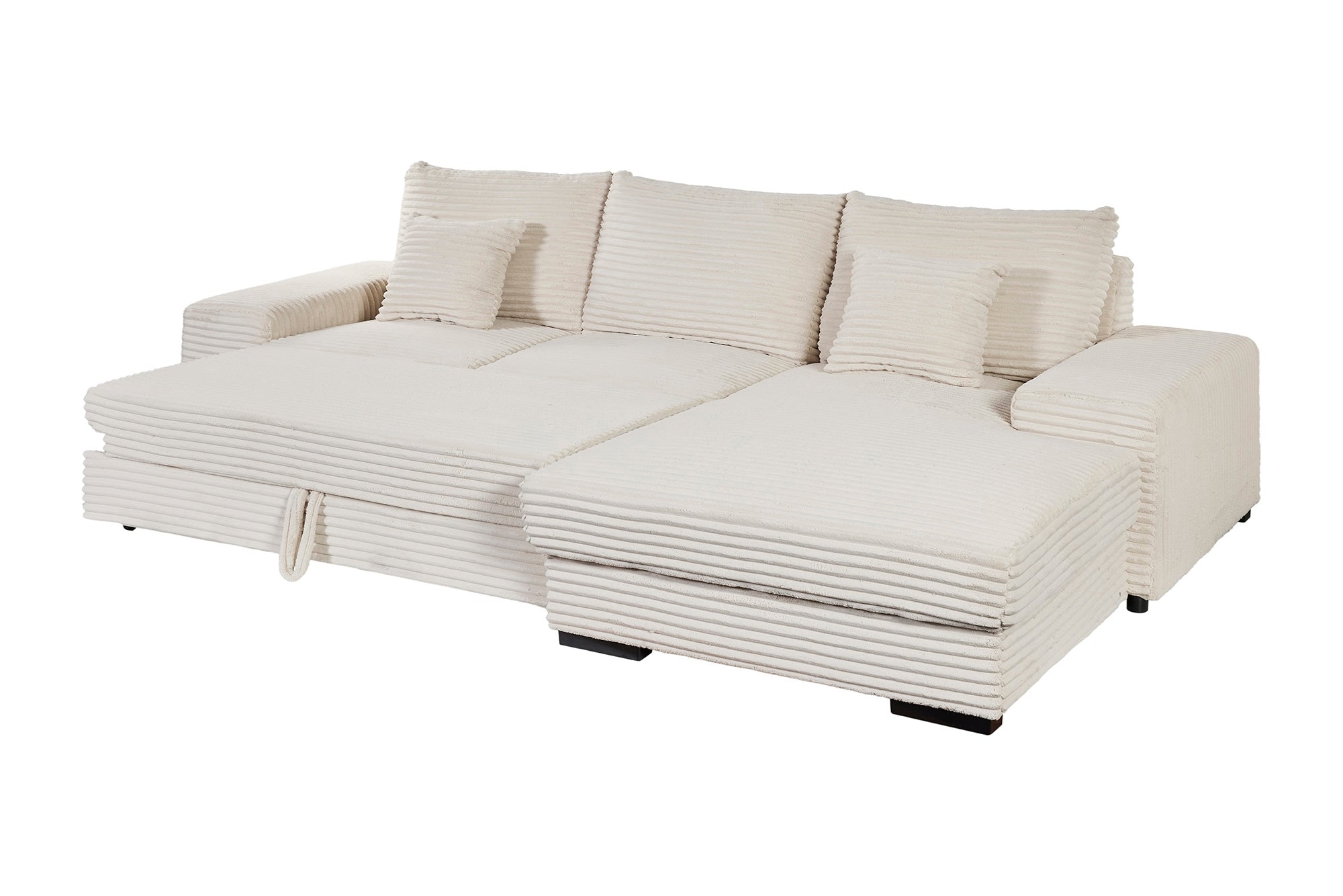 GBO - Hoeksalon 2L Nevada - Stof Beige - 276x105x185cm