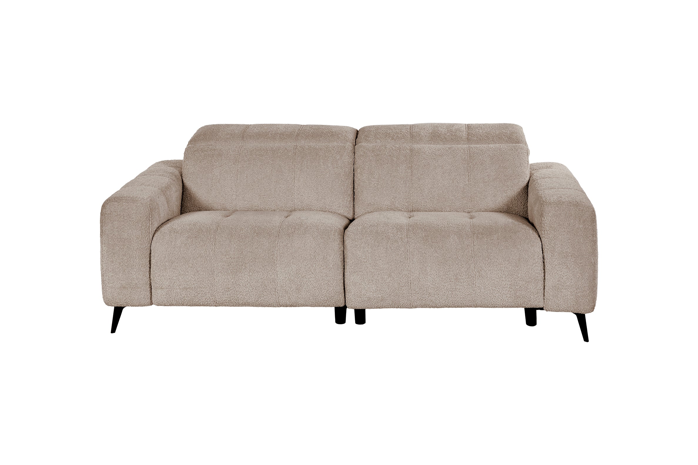 GBO - Canapé 3 places Relaxation Électrique Oakland – Taupe - 210x81/102x109 cm
