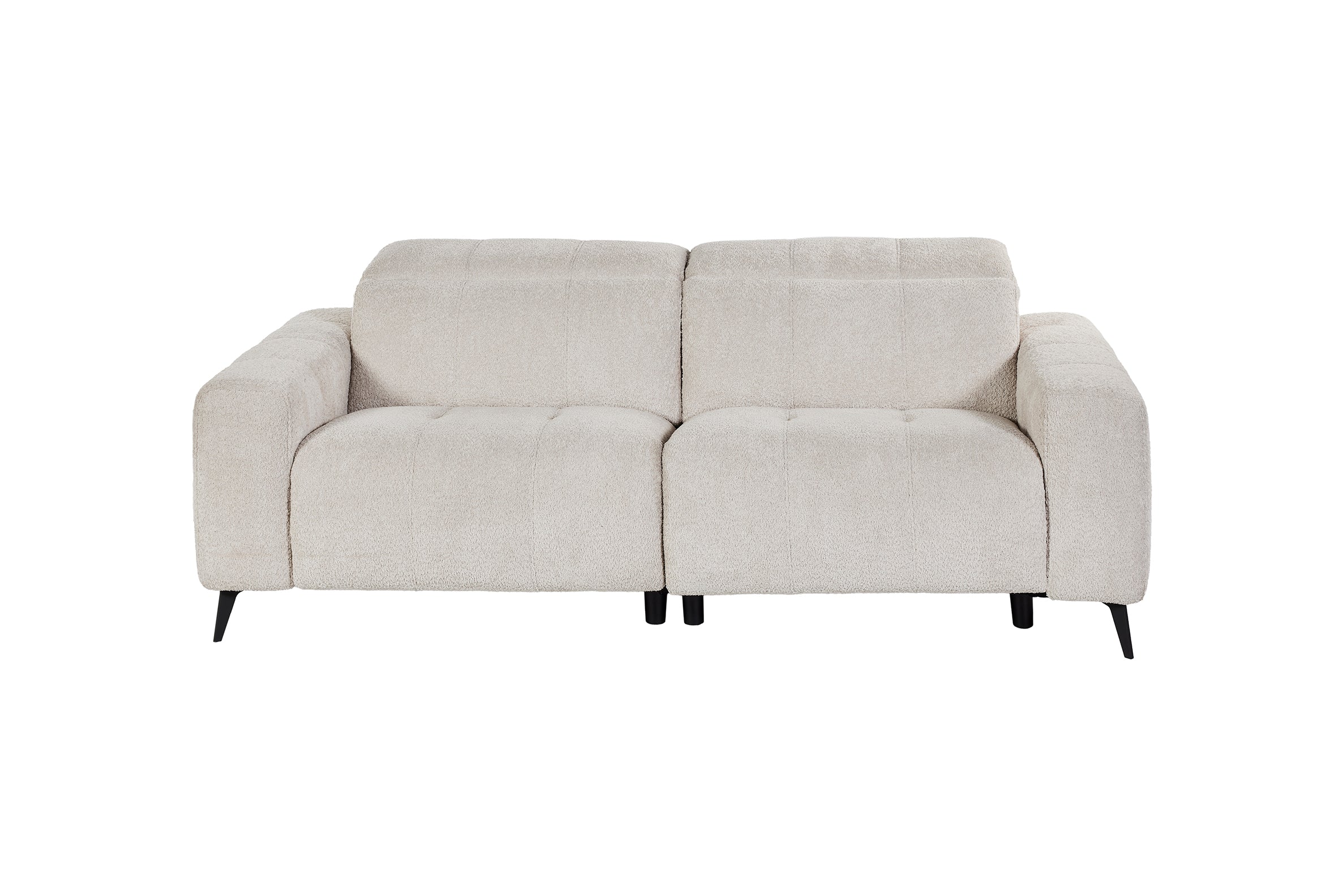 GBO - Relax électrique 3 places Oakland – Blanc - 210x81/102x109 cm