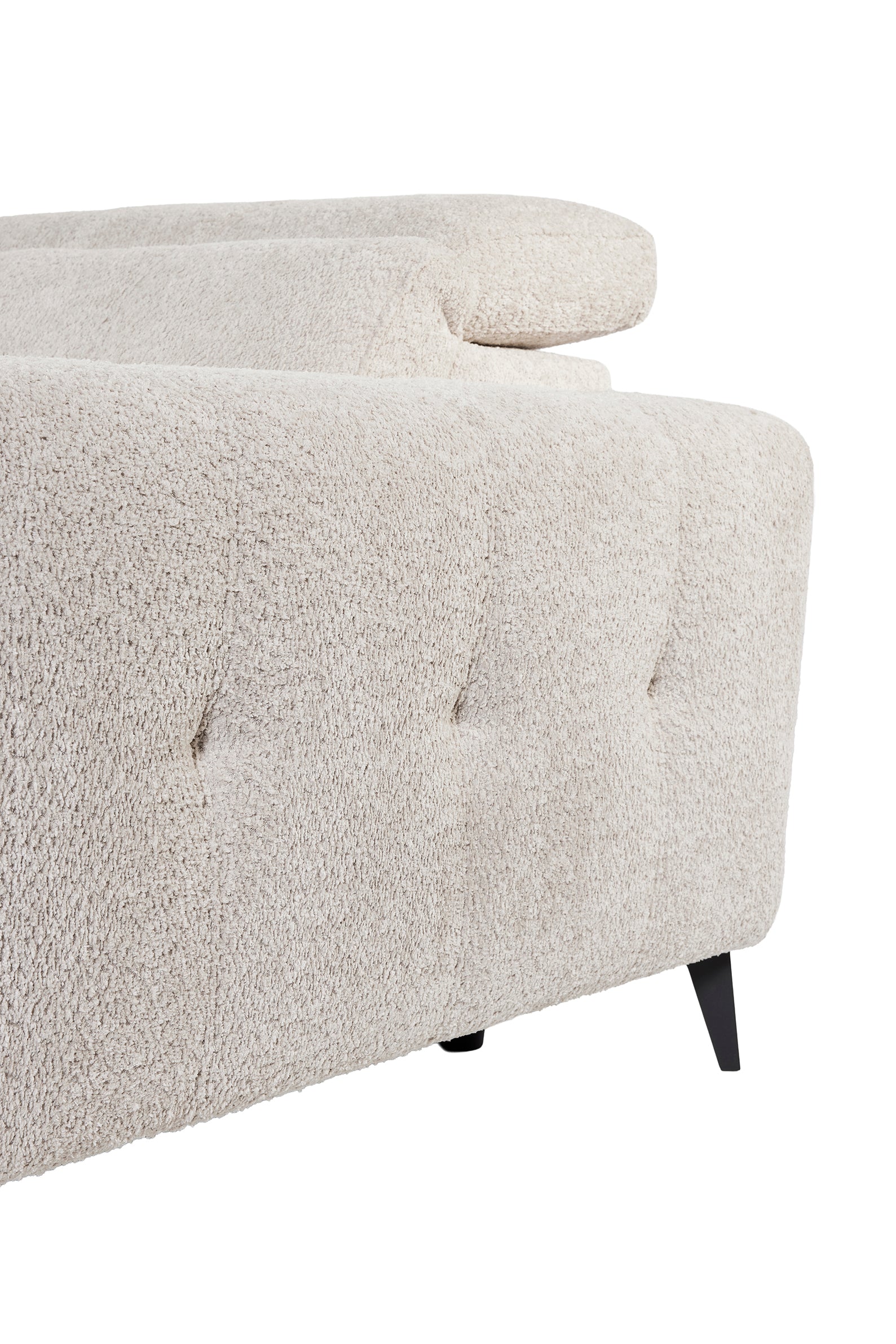 GBO - Relax électrique 3 places Oakland – Blanc - 210x81/102x109 cm