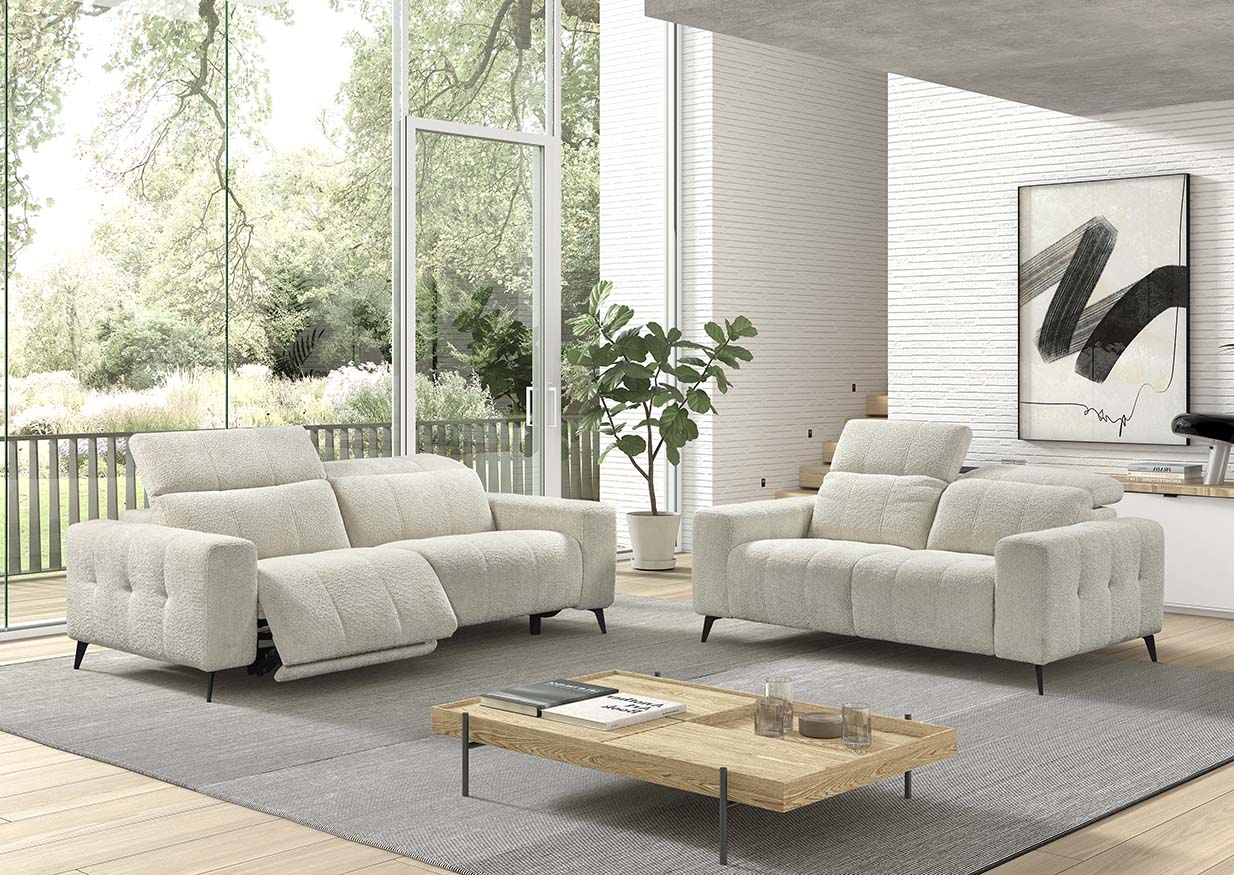 GBO - 3+2-zit Elektrische Relax Oakland – Wit
