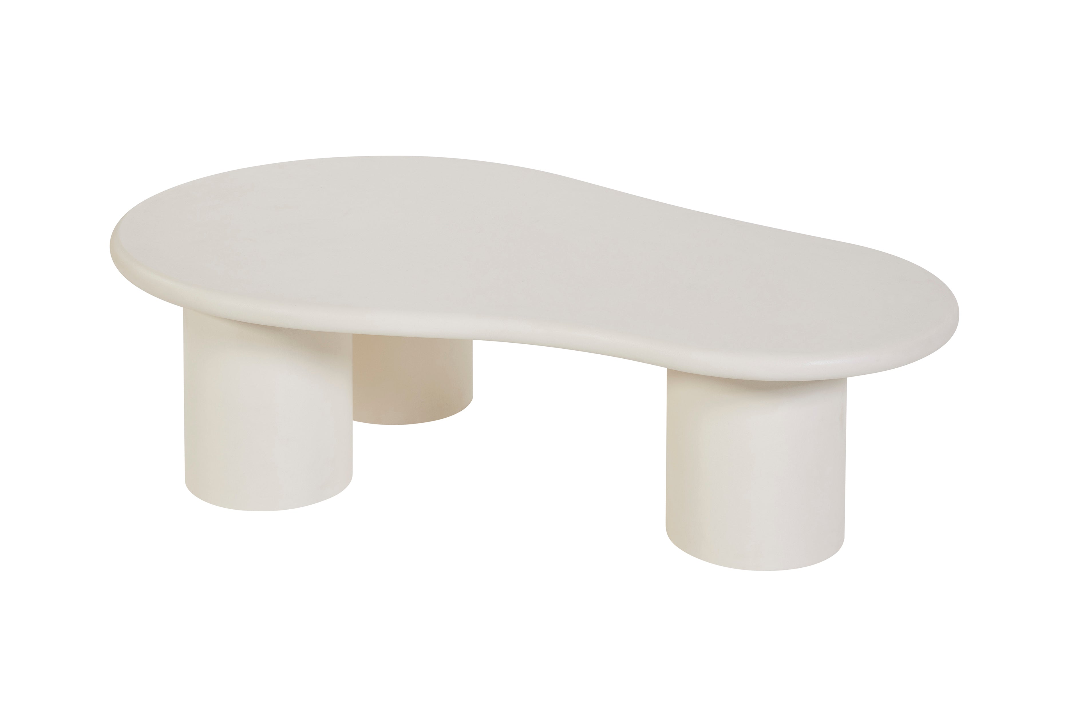 GBO – Cementex Organische Salontafel – Witte kleur – SL2407 – 130x80x35cm
