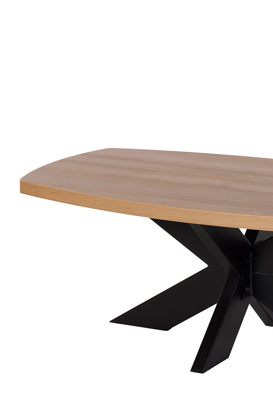 GBO - Salontafel Valerio SL2507 - Licht Notelaar - Spiderpoot - 130x65x45 cm